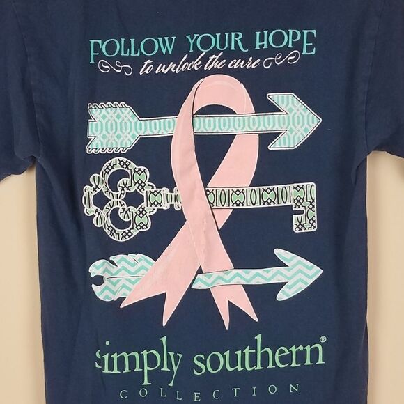 Simply Southern Collection Breast Cancer T-shirt - Picture 5 of 7